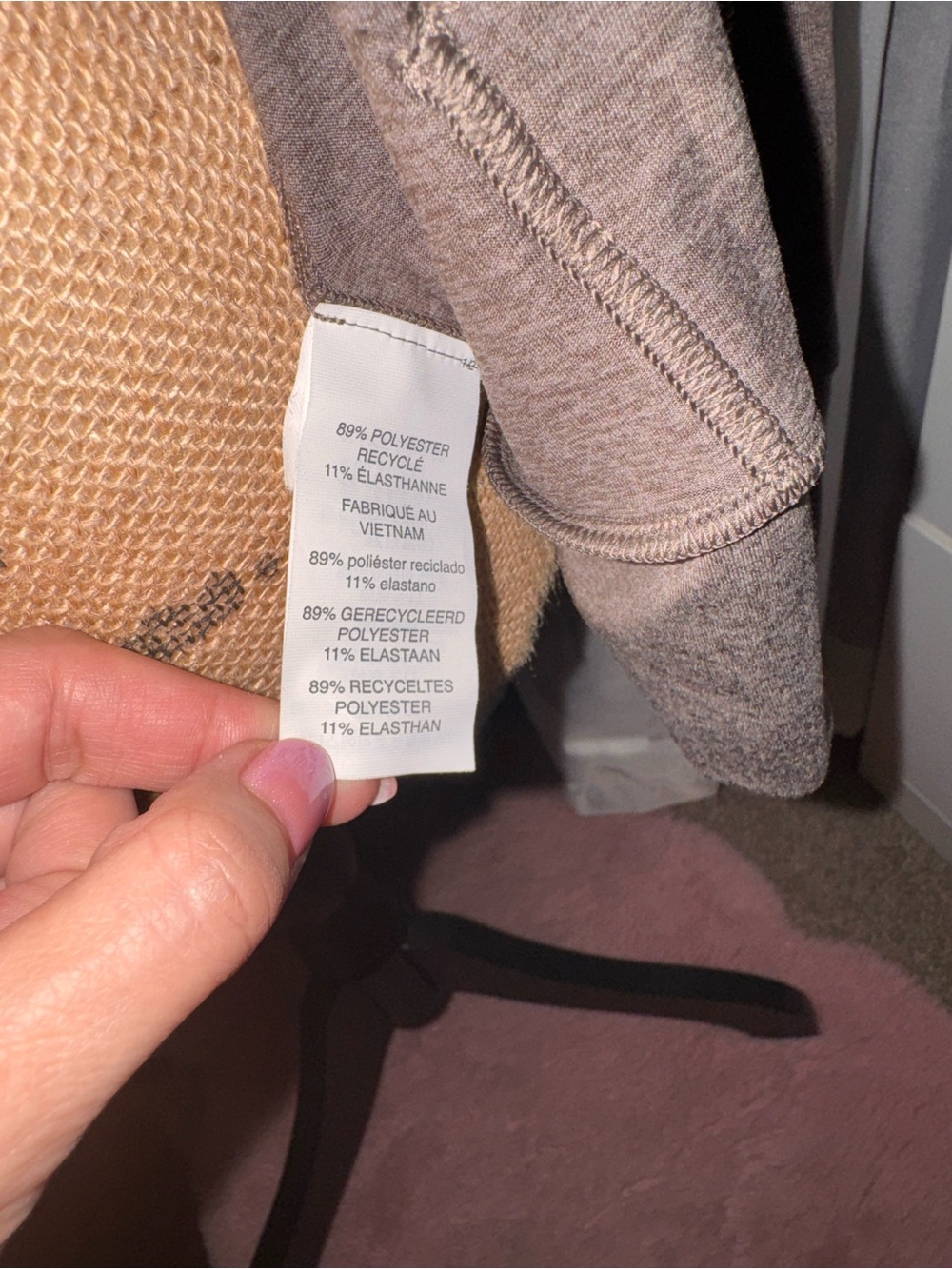 Women’s Vuori Halo Performance Mushroom Taupe Heather Zip Hoodie Jacket M - Picture 6 of 8